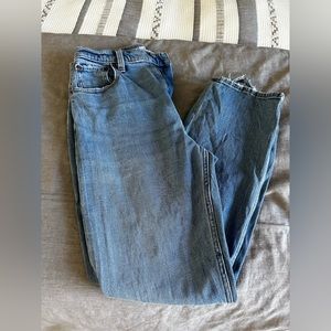 Abercombie jeans: ankle straight ultra high rise - size 27/4R